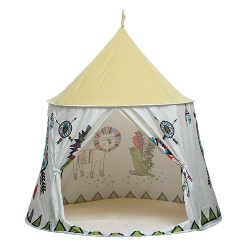 Sturdy Kids Tent Indoor, Toddler Castle Playhouse, Pretend Play Castle with Spacious and Comfortable Design for Indoor or Outdoor Playtime, 53.15x43.31 Inches von Iouyjiu