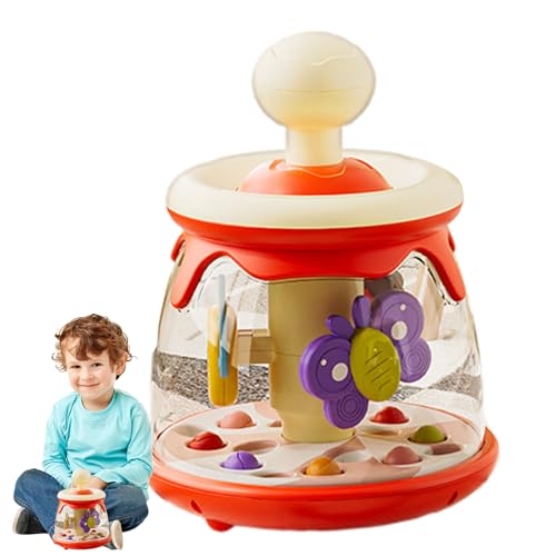Suction Spinner Toys for Babies, Rotating Press and Spin Educational Dome Toy, Interactive Early Learning Carousel for Boys and Girls, Sensory Play for High Chairs, 7.99x5.91x5.91 Inches Suction Spinner Toys for Babies, Rotating Press and Spin Educational Dome Toy, Interactive Early Learning Carousel for Boys and Girls, Sensory Play for High Chairs, 7.99x5.91x5.91 Inches von Iouyjiu