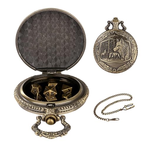 Tragbares Gamedice Watch Case, vielseitiges Retro-Dice-Game-Set, innovatives Uhren-Dice, Rollenspiel mit Retro- und stylischem Appeal (1 Stück) von Iouyjiu