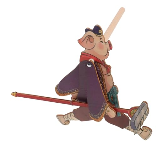 1 Satz DIY Schattenpuppen Kreative Chinesische Traditionelle Handpuppen für Shadow Plaything für Fantasievolles und Lernen Bastelset für Kindergeburtstage und Kreative Aktivitäten von Ipetboom