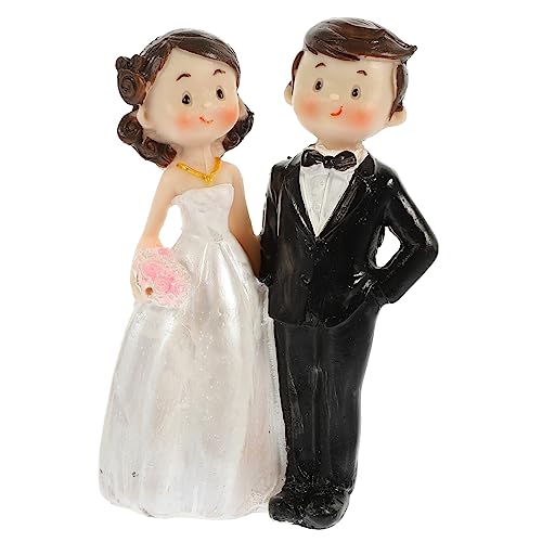 Hochzeitspaar Figur aus Widerstandsfähigem Resin Dekorative Tischfigur für Hochzeitsfeiern Tortendekoration oder Hochzeitsgeschenk von Ipetboom