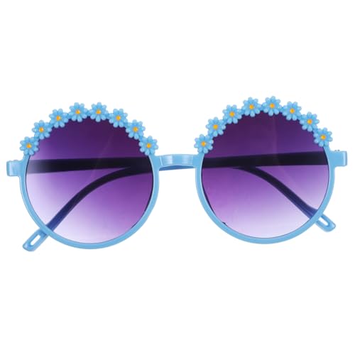 Ipetboom 1 Paar Kleine Gänseblümchen- Geformt Gläser Trendy Blumen- Teenager Für Blumenmädchen Brillenstütze Geburtstagsfeier Stk Sky-blue von Ipetboom