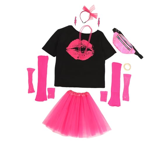 Ipetboom 1 Satz Abschlussballanzug Partyoutfit der 80er Kostümzubehör der 80er Jahre Datum Dame Abschlussballkostüm der 80er Kostümzubehör für den Abschlussball Metall Rosy Ipetboom 1 Satz Abschlussballanzug Partyoutfit der 80er Kostümzubehör der 80er Jahre Datum Dame Abschlussballkostüm der 80er Kostümzubehör für den Abschlussball Metall Rosy von Ipetboom