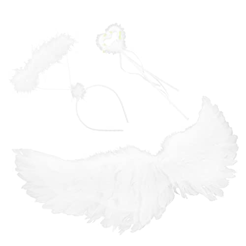 Ipetboom 1 Satz Feenflügel für kleine Mädchen Stirnband für Mädchen Flügelstütze für Kostüm Flügel Feenstab mädchen stirnbänder Flügel und Zauberstab Flügel Cosplay Feder Weiß Ipetboom 1 Satz Feenflügel für kleine Mädchen Stirnband für Mädchen Flügelstütze für Kostüm Flügel Feenstab mädchen stirnbänder Flügel und Zauberstab Flügel Cosplay Feder Weiß von Ipetboom