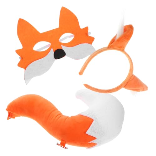Ipetboom 1 Satz Fox Mask Stirnband- -drei-teiliger-set Kleid Und Ohren Plüsch Pelzig Party Kostüm Tragen Realistisch Aus Kunstfell Led Vlies Ipetboom 1 Satz Fox Mask Stirnband- -drei-teiliger-set Kleid Und Ohren Plüsch Pelzig Party Kostüm Tragen Realistisch Aus Kunstfell Led Vlies von Ipetboom