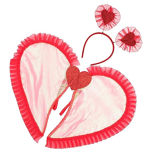 Ipetboom 1 Satz Frauen Engel Stirnband Feenflügel Engelskostüme für Mädchen Flügel Kostüm Cosplay-Kostüm für Mädchen Kostüm Cosplay-Stirnband Kostüm Flügel Stoff rot Ipetboom 1 Satz Frauen Engel Stirnband Feenflügel Engelskostüme für Mädchen Flügel Kostüm Cosplay-Kostüm für Mädchen Kostüm Cosplay-Stirnband Kostüm Flügel Stoff rot von Ipetboom