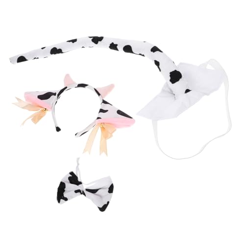 Ipetboom 1 Satz Glockenkuhstirnband Kuhschwanz Kuh-Make-up-Stirnband Kuhkostüm Frau Kuhkostüm für Damen Kuhzubehör Tierkostüm süßes Kuhkostüm Stirnband mit Kuhohren für Erwachsene Polyester Ipetboom 1 Satz Glockenkuhstirnband Kuhschwanz Kuh-Make-up-Stirnband Kuhkostüm Frau Kuhkostüm für Damen Kuhzubehör Tierkostüm süßes Kuhkostüm Stirnband mit Kuhohren für Erwachsene Polyester von Ipetboom