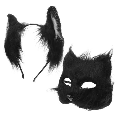 Ipetboom 1 Satz Halloween-tiermaske Fuchs-cosplay-maske Partyversorgung Maske Für Erwachsene Partyzubehör Kostümzubehör Zubehör Für Halloween-kostüme Fuchsmaske Black Plüsch Ipetboom 1 Satz Halloween-tiermaske Fuchs-cosplay-maske Partyversorgung Maske Für Erwachsene Partyzubehör Kostümzubehör Zubehör Für Halloween-kostüme Fuchsmaske Black Plüsch von Ipetboom