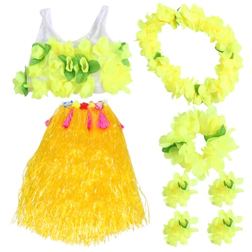 Ipetboom 1 Satz Hawaiian Grass Skirt Set für Erwachsene Teiliges Kostüm mit Blumenkette Armband und Stirnband für Tropische Tanzpartys und Feierlichkeiten Ipetboom 1 Satz Hawaiian Grass Skirt Set für Erwachsene Teiliges Kostüm mit Blumenkette Armband und Stirnband für Tropische Tanzpartys und Feierlichkeiten von Ipetboom