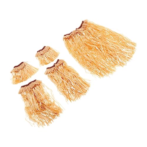 Ipetboom 1 Satz Hawaiianisches Teiliges Kostümset Kunstgras für Festivals Mottopartys Strandfeiern Realistisches Design Sicheres Material Perfekter Party von Ipetboom