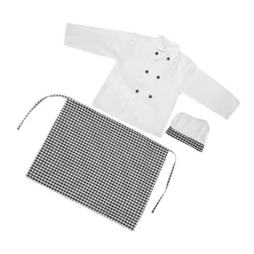 Ipetboom 1 Satz Kochuniform für Kochen Kinderschürze Kittel jungen kostüm Koch Kostüm Junge Hausarbeitsschürze Kochmantel für koch kostüm hut Polyester von Ipetboom