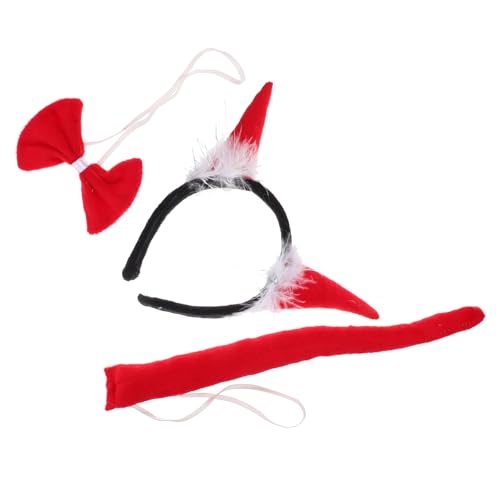 Ipetboom 1 Satz Kostümset mit Ochsenhaarbügel Fliege Tierkostüm Zubehör für Erwachsene für Halloween Kostümpartys Dekorative Tierohren Accessoire Ipetboom 1 Satz Kostümset mit Ochsenhaarbügel Fliege Tierkostüm Zubehör für Erwachsene für Halloween Kostümpartys Dekorative Tierohren Accessoire von Ipetboom