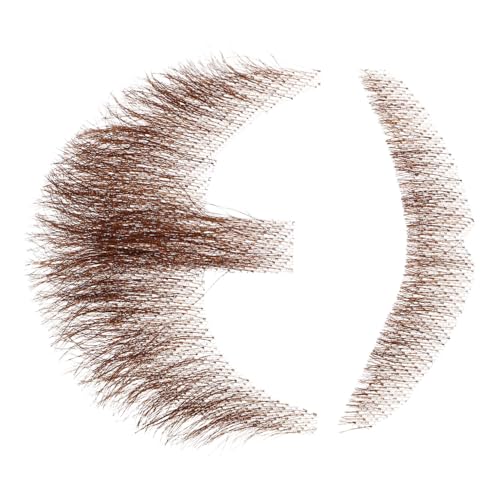 Ipetboom 1 Satz Künstliche Bart-Requisiten Bart Gefälscht Gefälschter Bart Realistisch Falscher Schnurrbart Für Männer Falscher Schnurrbart Und Bart Falsche Bärte Reales Haar Light Brown von Ipetboom