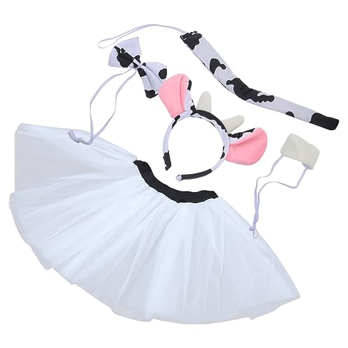 Ipetboom 1 Satz Kuh Cosplay Teiliges Kostüm mit Stirnband Fliege Rock Nase für Erwachsene für Halloween Geburtstagsfeiern Kostümpartys Ipetboom 1 Satz Kuh Cosplay Teiliges Kostüm mit Stirnband Fliege Rock Nase für Erwachsene für Halloween Geburtstagsfeiern Kostümpartys von Ipetboom