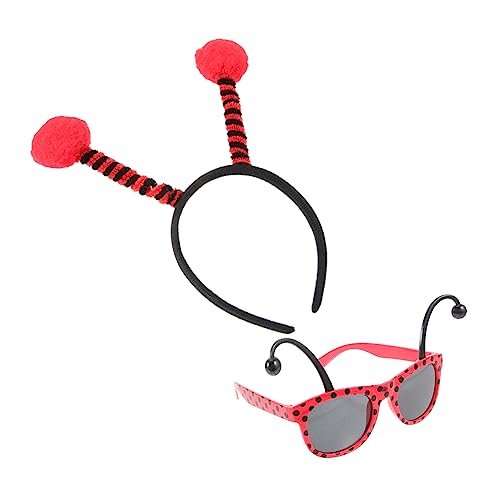 Ipetboom 1 Satz Ladybug -kopfschmuckbrille Band Marienkäfer-set Halloween Verrückt Party Insekt Gläser Stirnbänder Schauspiel Erwachsene Käferkostüm Ladykäferbrille Kind Plastik Ipetboom 1 Satz Ladybug -kopfschmuckbrille Band Marienkäfer-set Halloween Verrückt Party Insekt Gläser Stirnbänder Schauspiel Erwachsene Käferkostüm Ladykäferbrille Kind Plastik von Ipetboom