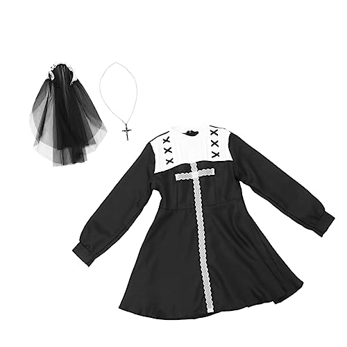 Ipetboom 1 Satz Leistungsverschleiß Cosplay Dame Nonne Gotisch Erwachsene Outfits Mädchen Gruseliges Halloween Kostüm Party Beängstigend Die Kleidung Black Chemiefasermischung Ipetboom 1 Satz Leistungsverschleiß Cosplay Dame Nonne Gotisch Erwachsene Outfits Mädchen Gruseliges Halloween Kostüm Party Beängstigend Die Kleidung Black Chemiefasermischung von Ipetboom