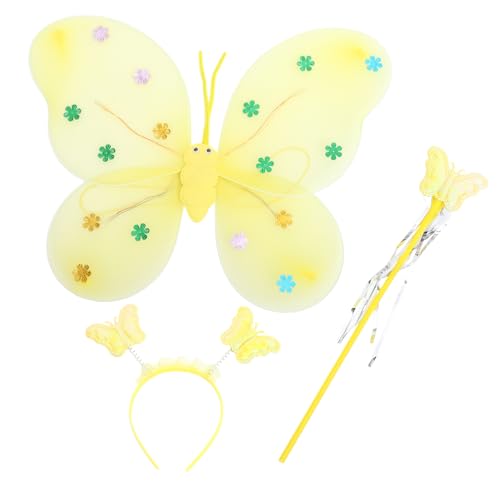 Ipetboom 1 Satz Leuchtenden Schmetterlingsflügeln Feenstab Haarreif für Cosplay Kostüm Batterie für Karneval Partys Zauberhafte Accessoires für Kleine Ipetboom 1 Satz Leuchtenden Schmetterlingsflügeln Feenstab Haarreif für Cosplay Kostüm Batterie für Karneval Partys Zauberhafte Accessoires für Kleine von Ipetboom