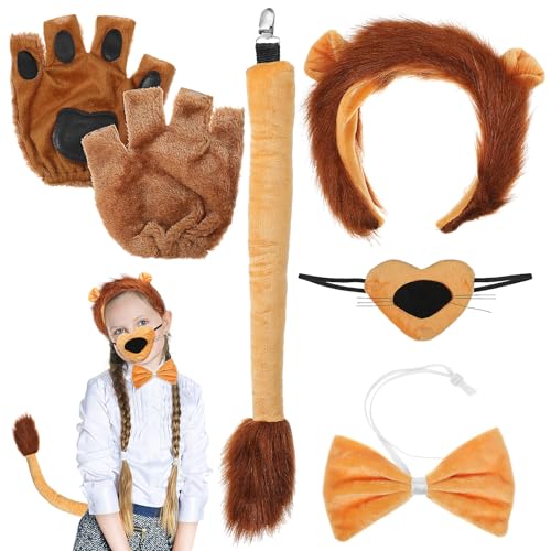Ipetboom 1 Satz Löwen Stirnband Ohren -Halloween-Kostüm Pfoten hauptsächlich für Tierpartydekorationen Cosplay Löwen Kopfbedeckung Garn Ipetboom 1 Satz Löwen Stirnband Ohren -Halloween-Kostüm Pfoten hauptsächlich für Tierpartydekorationen Cosplay Löwen Kopfbedeckung Garn von Ipetboom