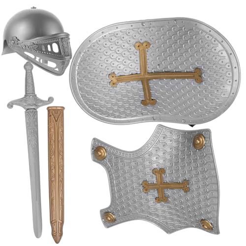 Ipetboom 1 Satz Mittelalterliches Kostümset für Robustes Ritterhelm und Schildspielzeug für Cosplay und Rollenspiele Fördert Kreativität und Geschicklichkeit Ipetboom 1 Satz Mittelalterliches Kostümset für Robustes Ritterhelm und Schildspielzeug für Cosplay und Rollenspiele Fördert Kreativität und Geschicklichkeit von Ipetboom