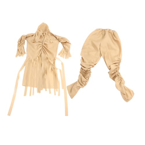 Ipetboom 1 Satz Mumienkostüm für Erwachsene Gruselige Halloween Verkleidung für Männer Beige für Kostümpartys und Gruselige Anlässe von Ipetboom