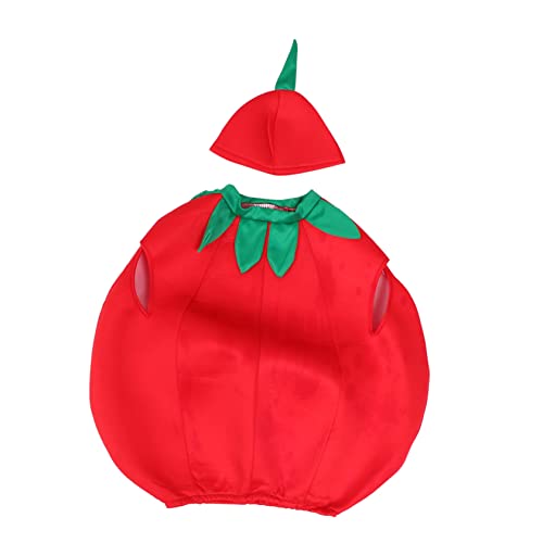 Ipetboom 1 Satz Tomate Kinderkleidung Kinderkostüme Kleid für Kleinkind Tomate Kinderkostüm hallowennkostüme faschingskostüme Tomaten-Cosplay-Kleid Gemüse-Kostüm-Kit Tuch rot Ipetboom 1 Satz Tomate Kinderkleidung Kinderkostüme Kleid für Kleinkind Tomate Kinderkostüm hallowennkostüme faschingskostüme Tomaten-Cosplay-Kleid Gemüse-Kostüm-Kit Tuch rot von Ipetboom