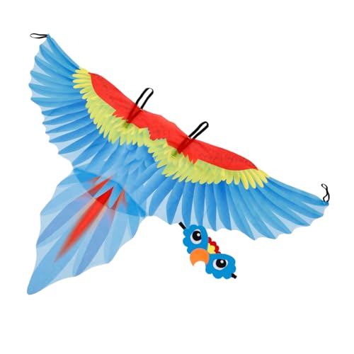 Ipetboom 1 Satz Vogelflügel Umhang Set für Papageien Kostüm mit Kopfstück Accessoire für Cosplay Partys und Rollenspiele und Flexibel für Kreatives Blau Ipetboom 1 Satz Vogelflügel Umhang Set für Papageien Kostüm mit Kopfstück Accessoire für Cosplay Partys und Rollenspiele und Flexibel für Kreatives Blau von Ipetboom