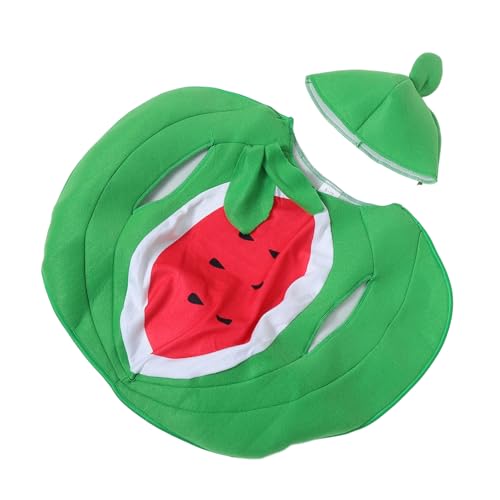Ipetboom 1 Satz Wassermelonen-Partydekorationen verkleidung Cosplay kostüm Kinderkostüme Wassermelonenkostüm für Kleinkinder Obstkostüm Damen Polyester von Ipetboom