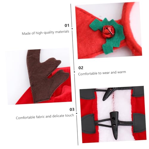 Ipetboom 1 Satz Weihnachtskostüm für Damen Hübsches Elch Cosplay Outfit Kleid für Weihnachtsfeiern und Warm für Familie und Freunde von Ipetboom