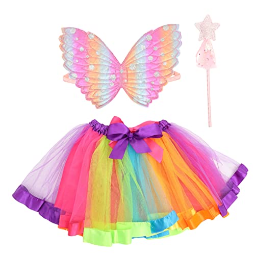 Ipetboom 1 Set Dekoration Outfits Engel Kostüm Für Flügel Halloween Kostüm Engel Fee Party Mädchen Fliegen Halloween Cosplay Kostüm Zauberstäbe Outfits Rosa Tuch von Ipetboom