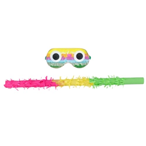 Ipetboom 1 Set Klopfstab Augenmaske Party Piñata Stick Geburtstagsstab Und Augenbinde Mädchen Augenbinde Piñata Sticks Piñata Augenbinde Mit Stab Augenmasken Piñata Babypapier von Ipetboom