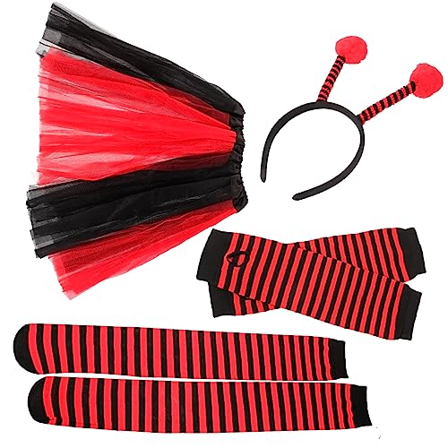 Ipetboom 1 Set Marienkäfer Bienenflügel Stirnband Set Tutu Marienkäfer Kostümzubehör Marienkäfer Marienkäfer Kopfbedeckung Kostümhandschuhe Mit Marienkäfern Marienkäfer von Ipetboom
