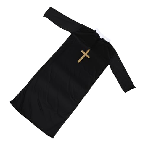 Ipetboom 1 Set Nonnenkostüm Für Erwachsene Halloween Nonnenkostüm Halloween Cosplay Kleidung Kostüme Nonnen Outfit Nonnen Rollenspielkostüm Nonnenkostüm Set Mittelalterliches von Ipetboom