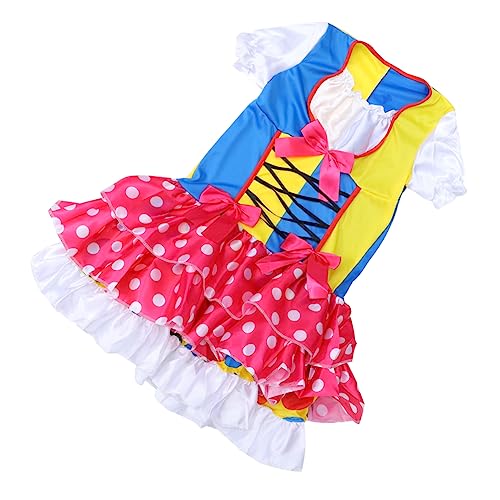 Ipetboom 1 Stück Clown Kostüm für Halloween und Karneval Wiederverwendbar Hautfreundlich Mehrfarbiger Druck Geeignet für Cosplay und Partys Kreative Verkleidung von Ipetboom