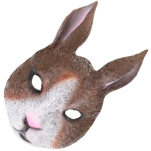 Ipetboom 1 Stück Kaninchen Tiermaske Maskenmaske Hase Kostüm Für Erwachsene Hasenzubehör Halbe Kaninchenmaske Tierdekor Kinderdekoration Gesichtsmaske Kaninchenform Maske Ostermaske Pu Ipetboom 1 Stück Kaninchen Tiermaske Maskenmaske Hase Kostüm Für Erwachsene Hasenzubehör Halbe Kaninchenmaske Tierdekor Kinderdekoration Gesichtsmaske Kaninchenform Maske Ostermaske Pu von Ipetboom