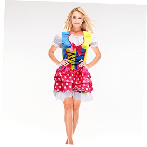 Ipetboom 1 Stück Kreatives Clown Kostüm für Halloween Cosplay Einteiler mit Mehrfarbigem Druck Hautfreundlich und Wiederverwendbar für Damen und Herren für Partys und Bühnenauftritte von Ipetboom