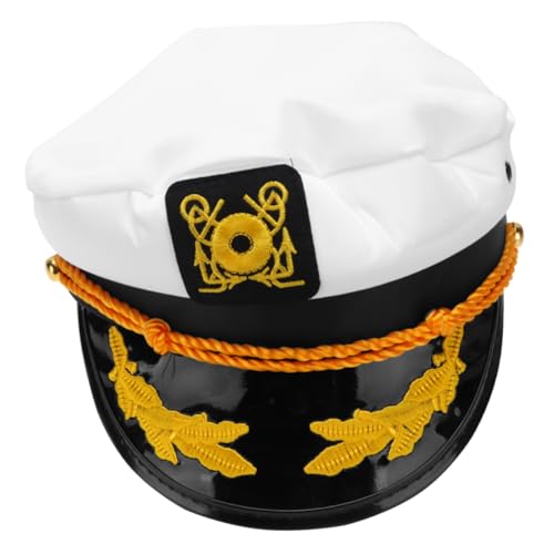 Ipetboom 1 Stück Navy Cap Captain Captain Seemannshut Marine Piratenhut Uv Hüte Für Männer Haken Kostüm Stolz Hut Individuelle Mütze Party Seeleute Matrose von Ipetboom