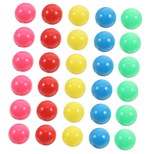 Ipetboom 100 Stück Kunststoff Zählkugeln 20mm Bunte Murmeln für Mathematikspiel Wahrscheinlichkeitslernen und Bällebäder Kindersicheres Material Leuchtende Farben Pädagogisches Spielzeug von Ipetboom