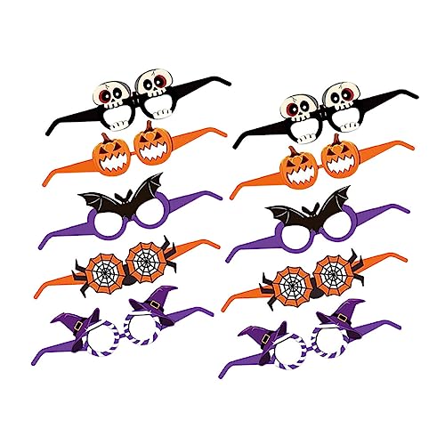 Ipetboom 10Stücke Multifunktions Halloween Brillen Dekorative Partybrille für Erwachsene für Kostümpartys Festivals Outdoor Aktivitäten Sicheres Material Langlebig Ipetboom 10Stücke Multifunktions Halloween Brillen Dekorative Partybrille für Erwachsene für Kostümpartys Festivals Outdoor Aktivitäten Sicheres Material Langlebig von Ipetboom