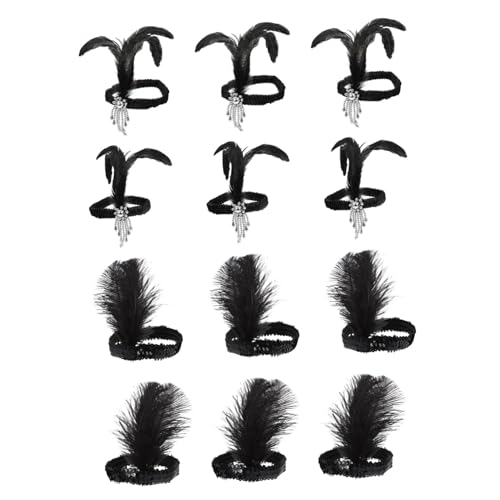 Ipetboom 12 Stück Flapper Haarbänder mit Pailletten und Federn Eleganter Kopfschmuck für Partys und Geburtstagsfeiern und Besondere Anlässe Leichte und Bequeme Materialien Ipetboom 12 Stück Flapper Haarbänder mit Pailletten und Federn Eleganter Kopfschmuck für Partys und Geburtstagsfeiern und Besondere Anlässe Leichte und Bequeme Materialien von Ipetboom