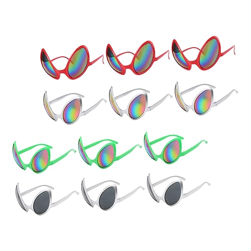 Ipetboom 12 Stück Lustige Brille - Für Frauen Lustige Ausländer -kostüm Für Erwachsene Kostüm Lustige Halloween-brille Cosplay Geburtstag Plastik von Ipetboom