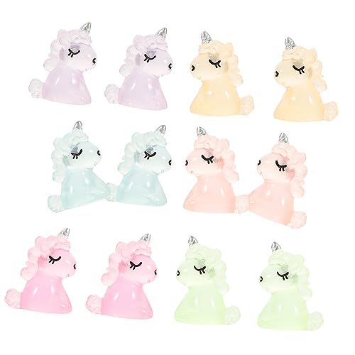 Ipetboom 12 Stück Leuchtendes Kleiner Einhorn aus Harz Selbstgemacht Landschaftsdekoration Einhorn Figurine für Zuhause und Auto Kreatives Nachtlicht Tierische Sammlerstücke Ipetboom 12 Stück Leuchtendes Kleiner Einhorn aus Harz Selbstgemacht Landschaftsdekoration Einhorn Figurine für Zuhause und Auto Kreatives Nachtlicht Tierische Sammlerstücke von Ipetboom