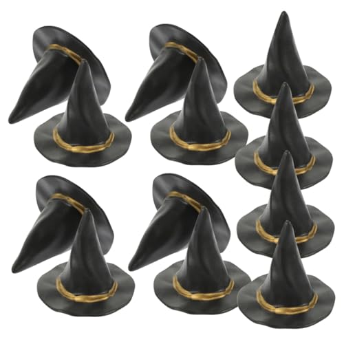 Ipetboom 12 Stück Teiliges Mini Hexenhut aus Schwarzem Material für Halloween Deko DIY Bastelprojekte Puppenhaus Foto Requisiten und Party Accessoires Ipetboom 12 Stück Teiliges Mini Hexenhut aus Schwarzem Material für Halloween Deko DIY Bastelprojekte Puppenhaus Foto Requisiten und Party Accessoires von Ipetboom