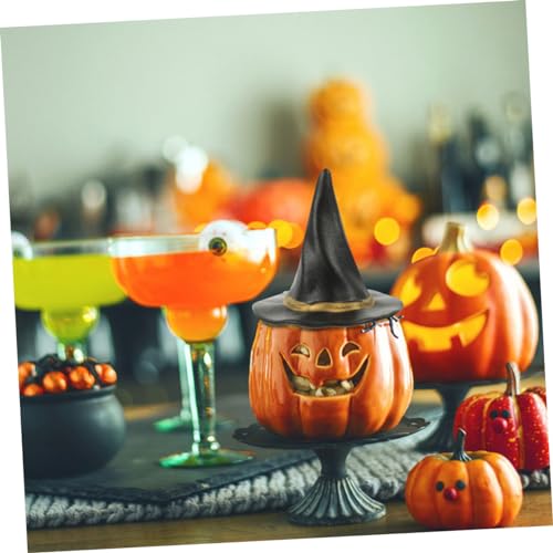 Ipetboom 12 Stück Teiliges Miniatur Hexenhüte Kleine Schwarze Hexenhüte für Puppenhaus Halloween Dekoration Langlebig Glatte Oberfläche für DIY Bastelprojekte und Partyaccessoires von Ipetboom