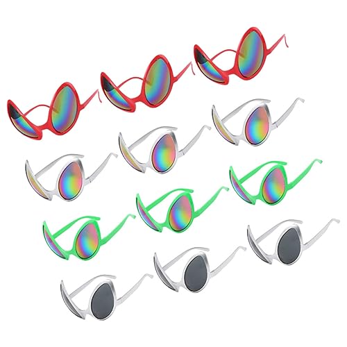 Ipetboom 12 Stück lustige Brille Kühle Brille Halloween -Kostüm Kostüm -Cosplay -Party Brillenzubehör Rave außerirdisches Zubehör lustige -Brille außerirdische Brille prop Plastik Ipetboom 12 Stück lustige Brille Kühle Brille Halloween -Kostüm Kostüm -Cosplay -Party Brillenzubehör Rave außerirdisches Zubehör lustige -Brille außerirdische Brille prop Plastik von Ipetboom