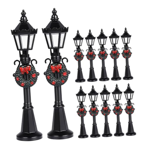 Ipetboom 12stücke Miniatur-straßenlaterne Puppenhaus-pfostenlaterne Maßstab Metalloberfläche Vintage Stil Wegelampe Mini-pfostenlichtlampe Mikro-landschaftsornament Ipetboom 12stücke Miniatur-straßenlaterne Puppenhaus-pfostenlaterne Maßstab Metalloberfläche Vintage Stil Wegelampe Mini-pfostenlichtlampe Mikro-landschaftsornament von Ipetboom