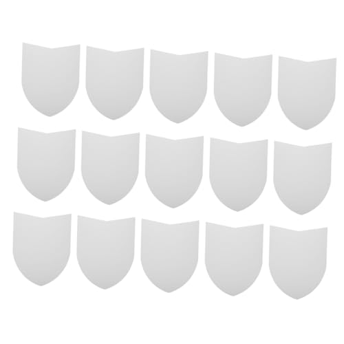 Ipetboom 15 Stück Teiliges Blanko Papierschild für Leichter DIY Ritterschild zum Bemalen und Basteln Ergonomisch für Kleine Hände für Rollenspiele Partys und Kreative Freizeitaktivitäten von Ipetboom