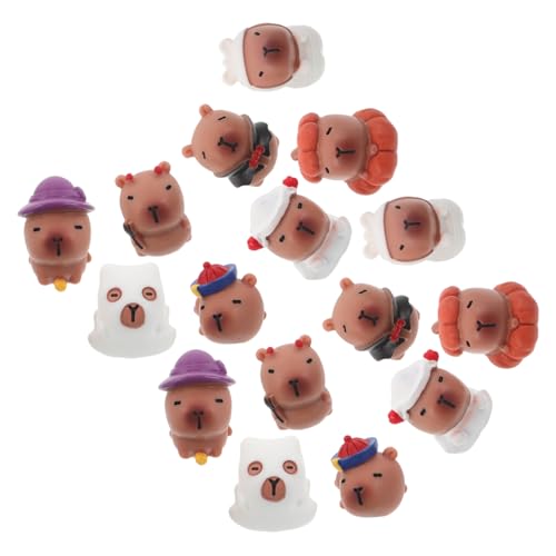 Ipetboom 16 Stück Teiliges Miniatur Halloween Tierfiguren aus Harz Niedliche Tierminiaturen für Wohnkultur Puppenhaus Zubehör und Partydesigns Ipetboom 16 Stück Teiliges Miniatur Halloween Tierfiguren aus Harz Niedliche Tierminiaturen für Wohnkultur Puppenhaus Zubehör und Partydesigns von Ipetboom