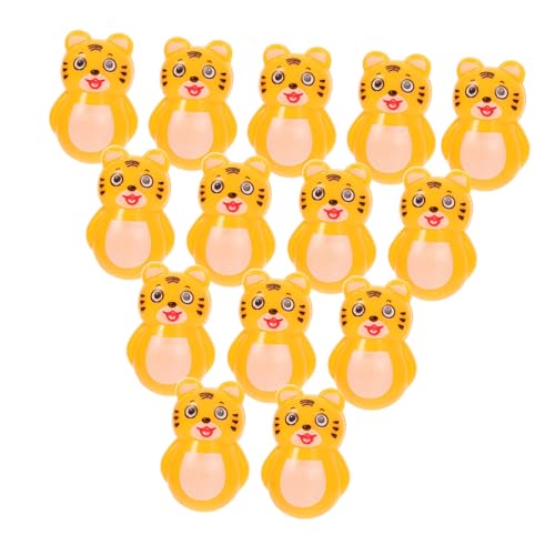 Ipetboom 16 Stück Teiliges Tiger Wackelspielzeug Langlebige Desktop Deko Sturzsicheres Kinderzimmer Party Wiederverwendbares Sensorisches für Jungen und Mädchen Zufällige von Ipetboom