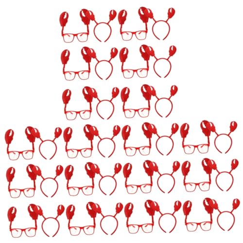 Ipetboom 18 Sets Krabbenaugen Linsenreifen Halloween Krabbenkostüm Karneval Stirnband Krabbenbrille Haare Frauen Für Halloween Kostümbänder Kopfband Sonnenbrille Krabbenparty von Ipetboom