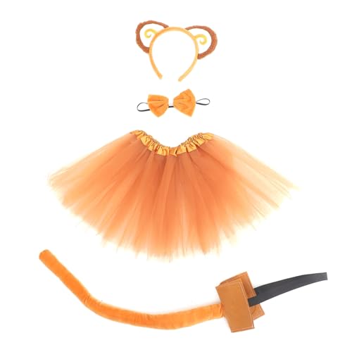 Ipetboom 1Satz Affenkostüm Für Tutu Rock Stirnband Mit Affenohren Fliege Karneval Maskerade Mottopartys Ipetboom 1Satz Affenkostüm Für Tutu Rock Stirnband Mit Affenohren Fliege Karneval Maskerade Mottopartys von Ipetboom